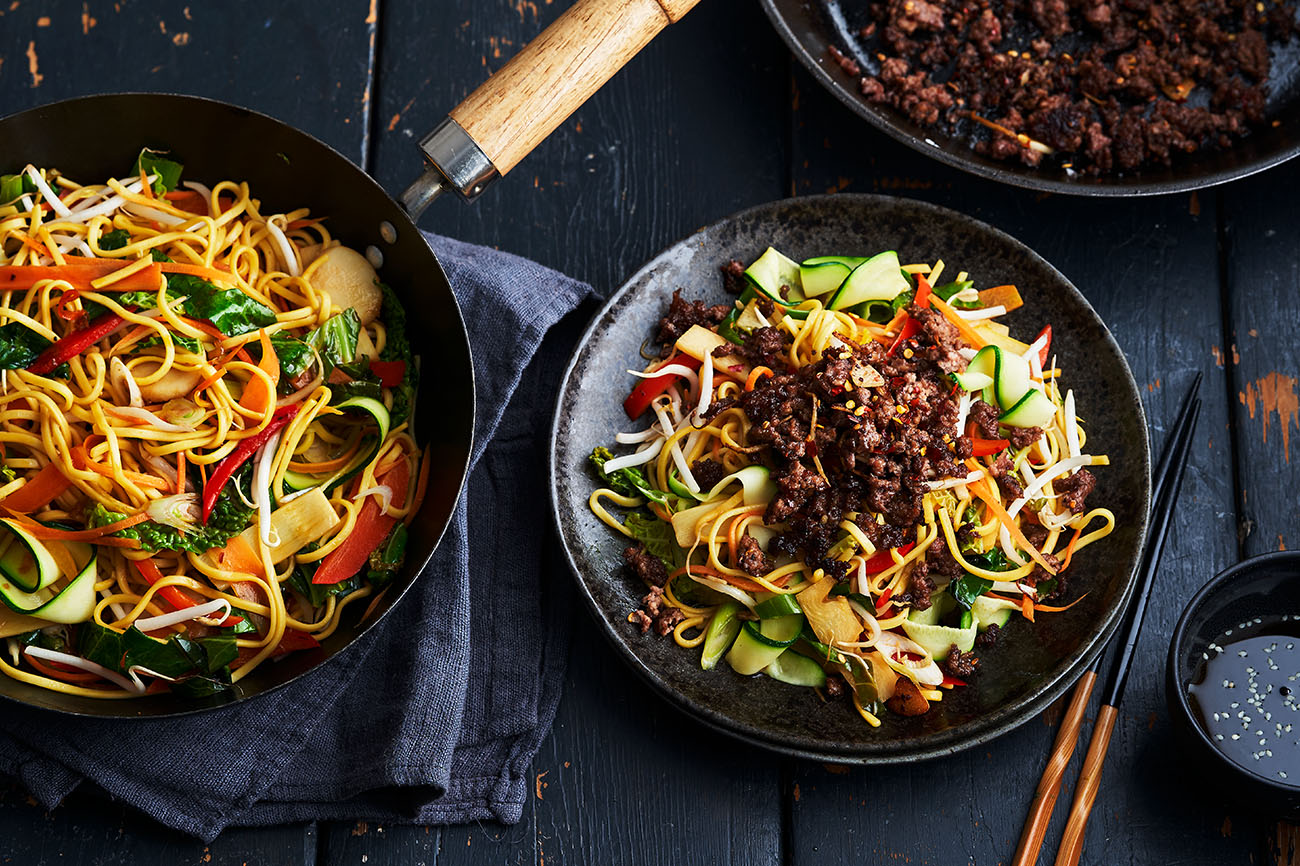 Spicy noodles with crispy mince - Southern Co-op