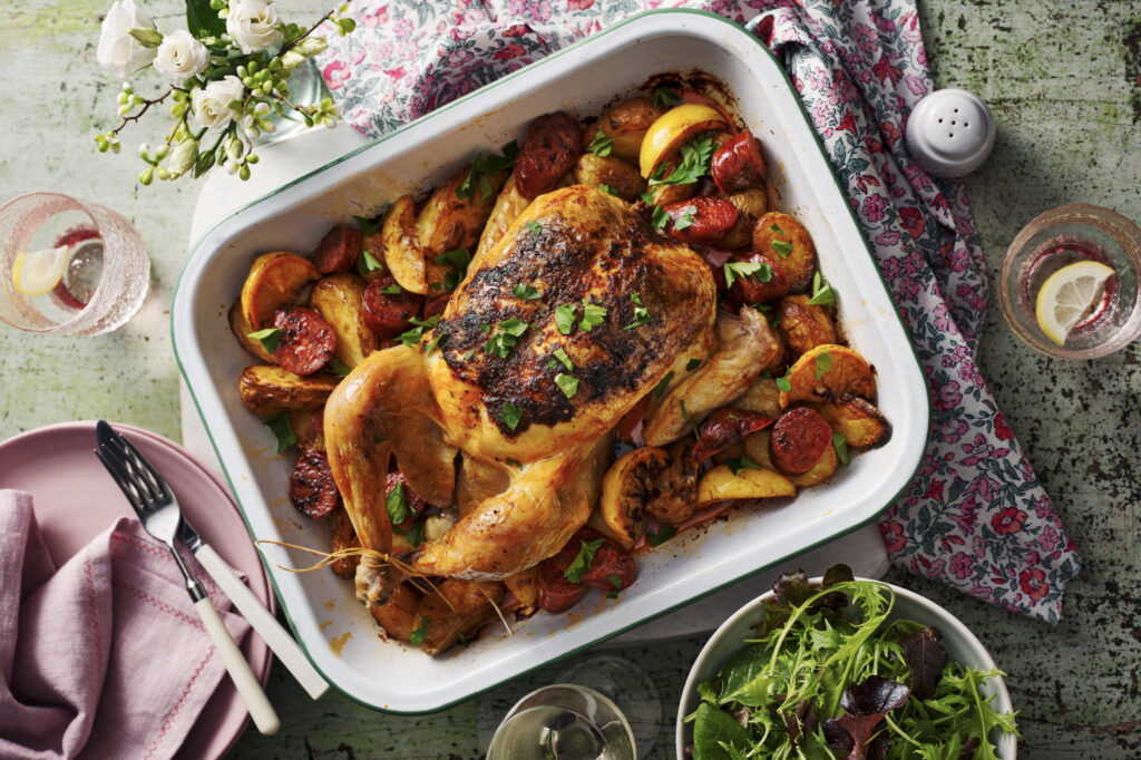 Paprika chicken with chorizo potatoes Southern Coop