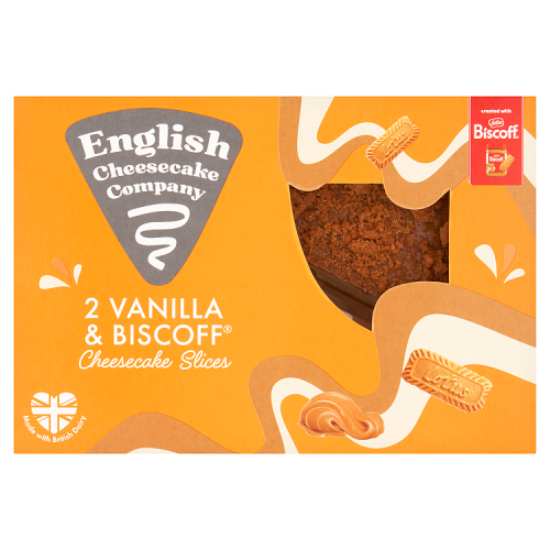 English Cheesecake Company Lotus Biscoff Cheesecake Slices 2x90g