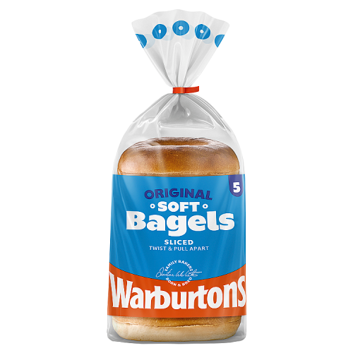 Warburtons Bagels Plain 5PACK