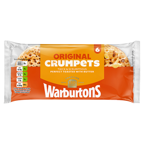 Warburtons Crumpers 6 pack