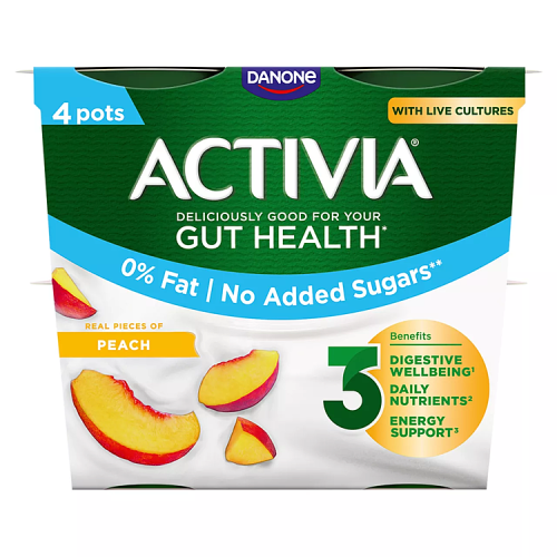 Danone Activia Peach 0% 4x115g